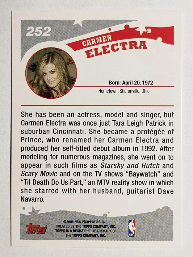 2005-06 Topps #252 Carmen Electra