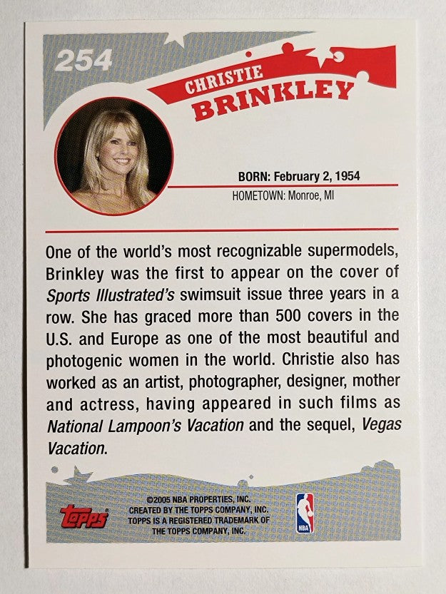 2005-06 Topps #254 Christie Brinkley