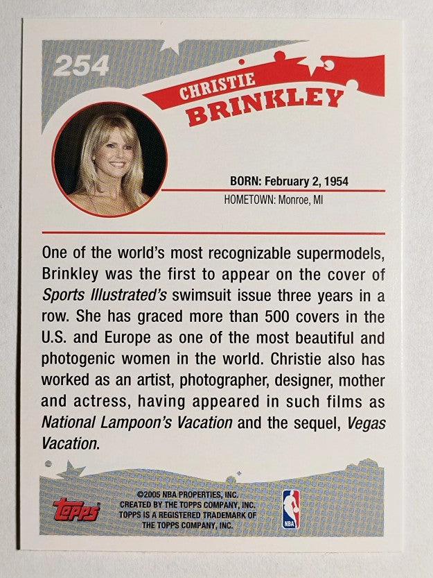 2005-06 Topps #254 Christie Brinkley