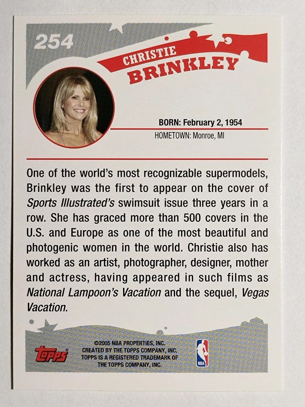 2005-06 Topps #254 Christie Brinkley