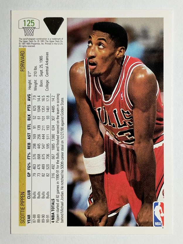 1991-92 Upper Deck #125 Scottie Pippen