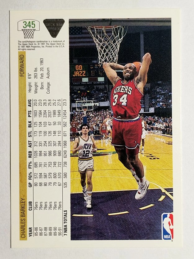 1991-92 Upper Deck #345 Charles Barkley