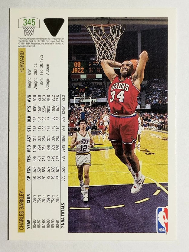1991-92 Upper Deck #345 Charles Barkley