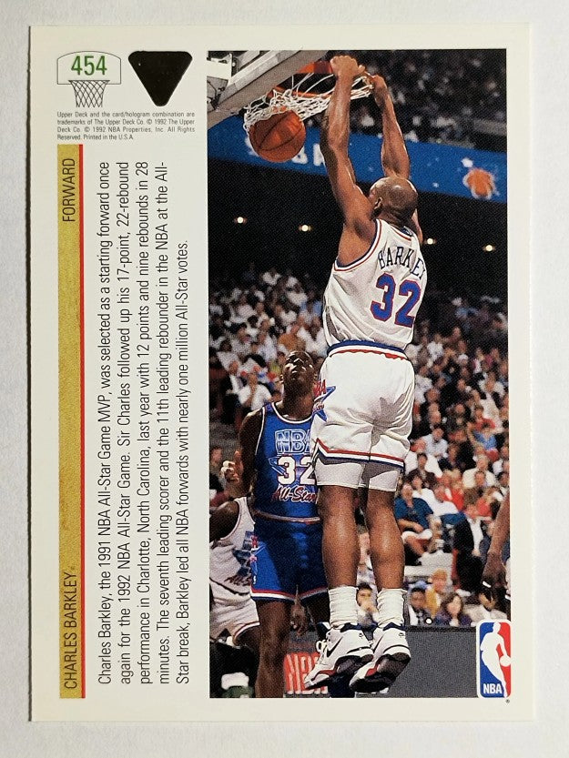 1991-92 Upper Deck #454 Charles Barkley AS