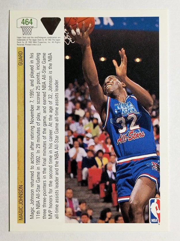 1991-92 Upper Deck #464 Magic Johnson AS (NM)