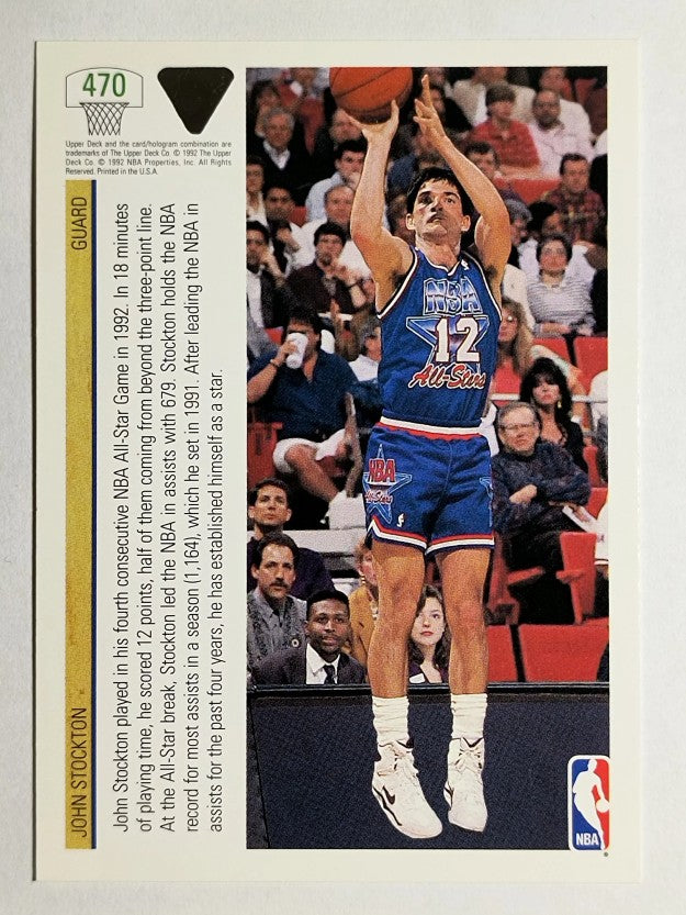 1991-92 Upper Deck #470 John Stockton AS