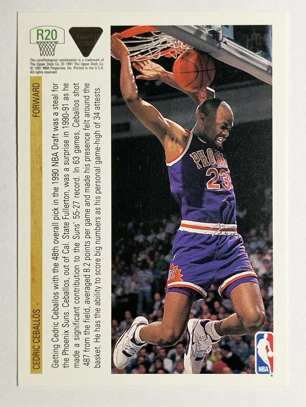 1991-92 Upper Deck Rookie Standouts #R20 Cedric Ceballos