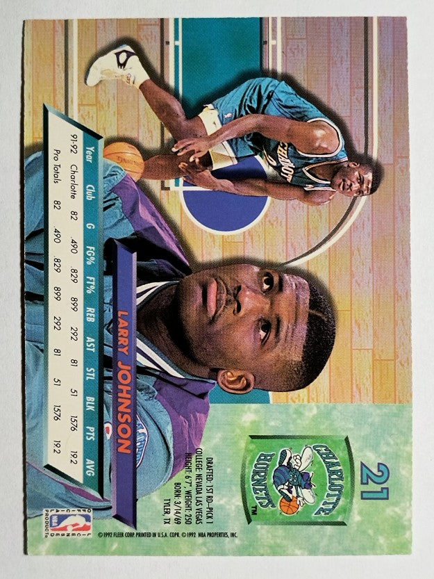 1992-93 Ultra #21 Larry Johnson