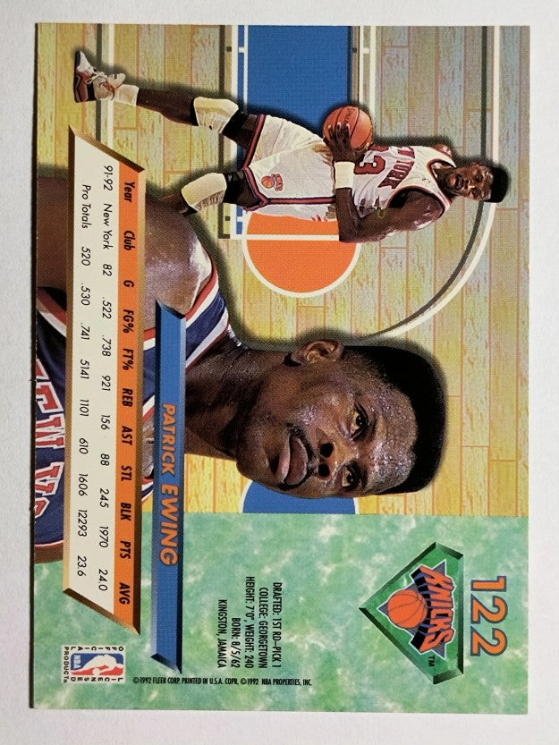 1992-93 Ultra #122 Patrick Ewing