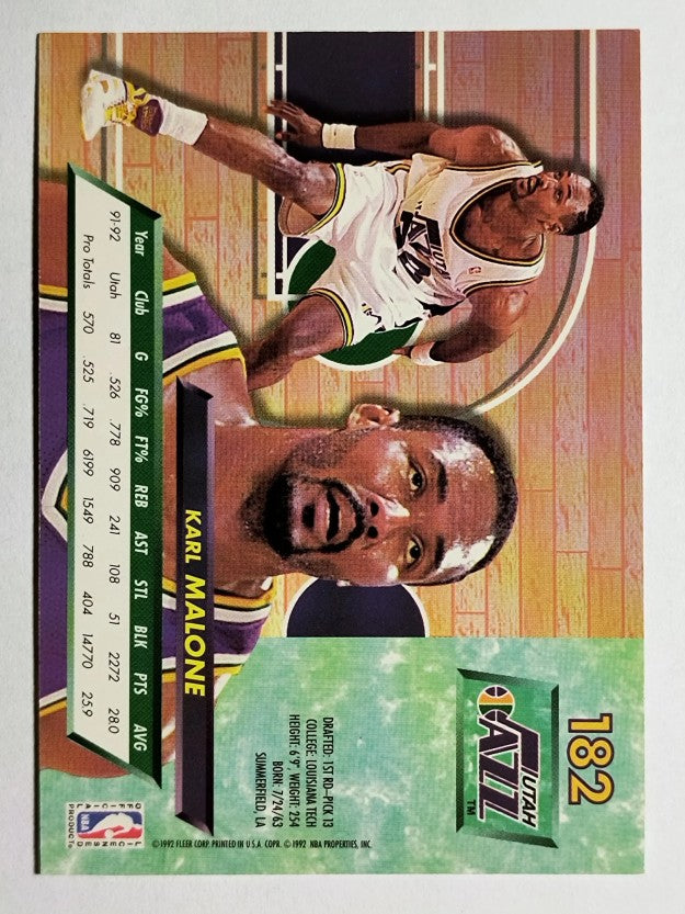 1992-93 Ultra #182 Karl Malone