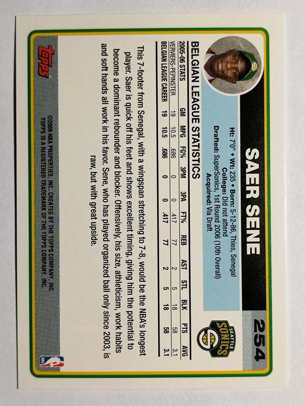 2006-07 Topps #254 Saer Sene RC
