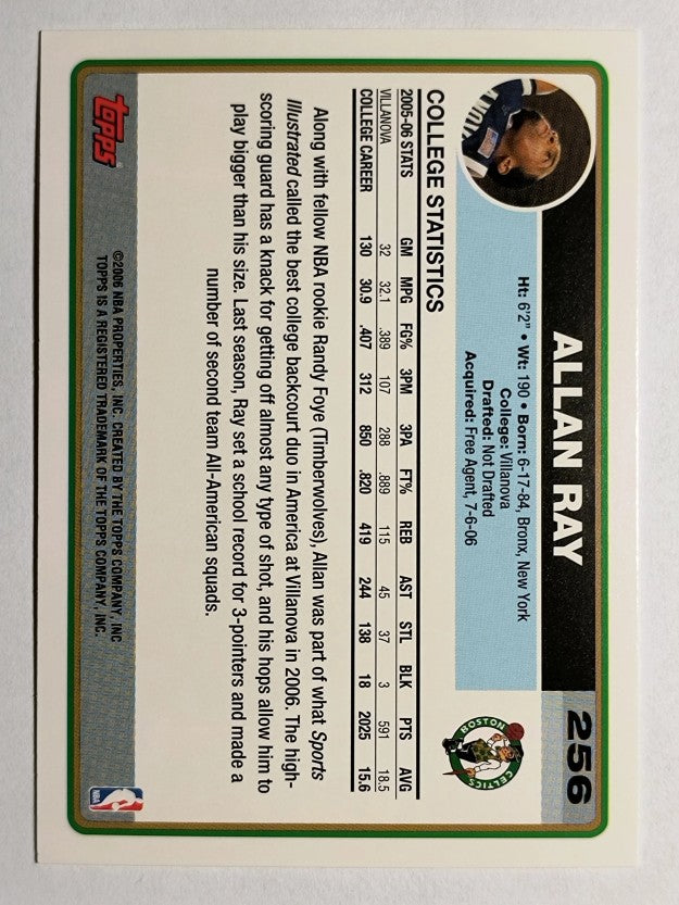 2006-07 Topps #256 Allan Ray RC