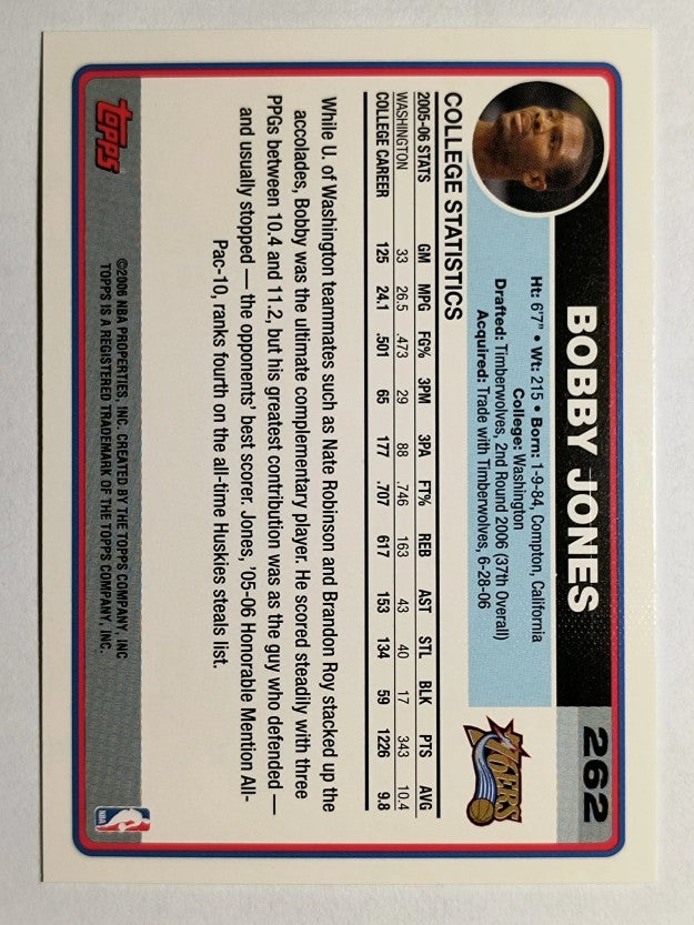 2006-07 Topps #262 Bobby Jones RC