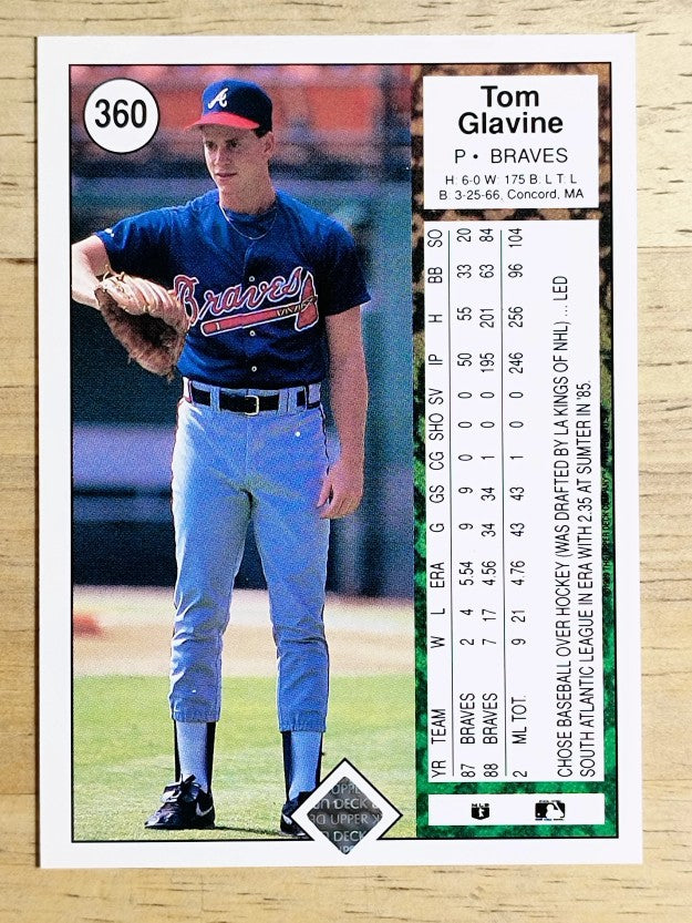 1989 Upper Deck #360 Tom Glavine