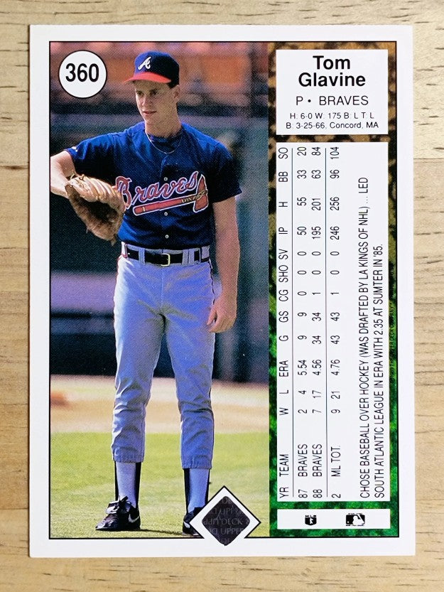 1989 Upper Deck #360 Tom Glavine