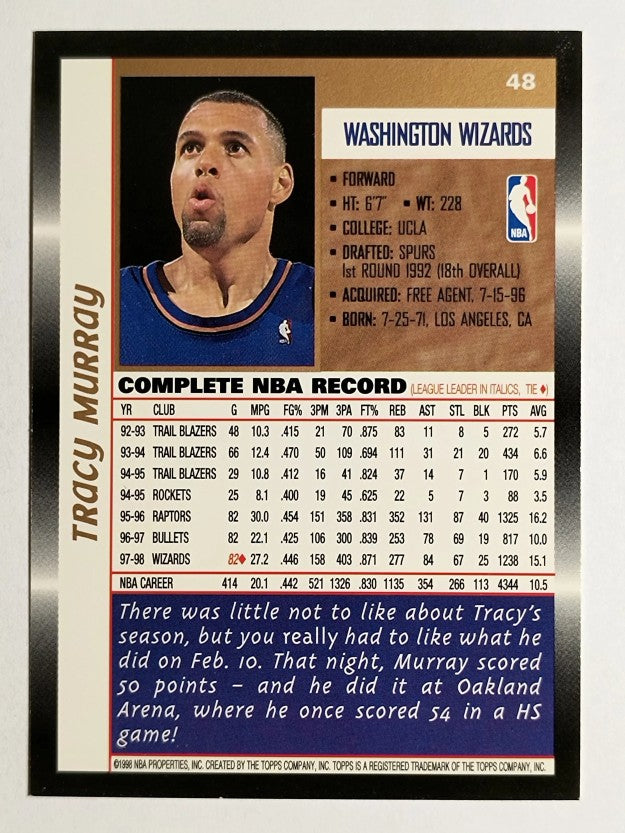 1998-99 Topps #48 Tracy Murray