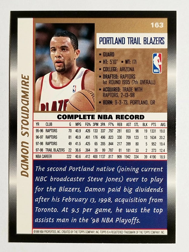 1998-99 Topps #163 Damon Stoudamire