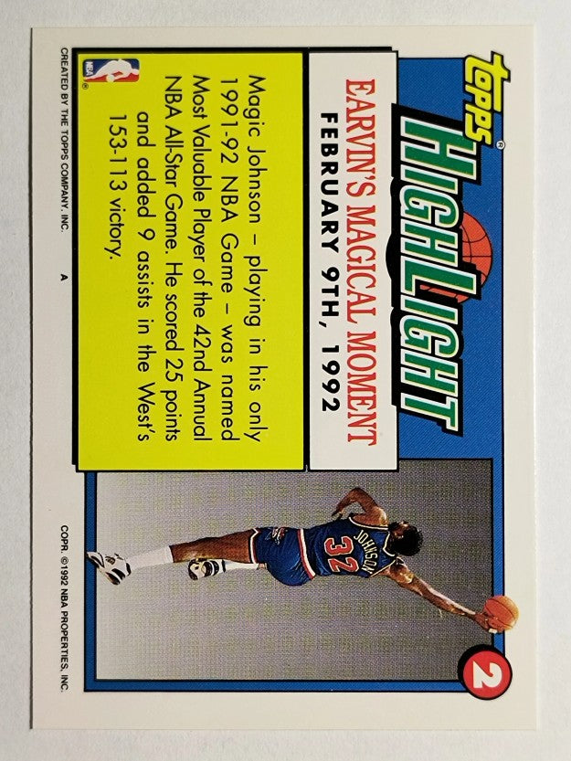 1992-93 Topps #2 Magic Johnson HL