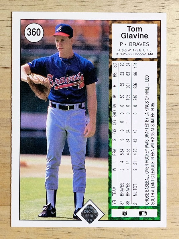 1989 Upper Deck #360 Tom Glavine