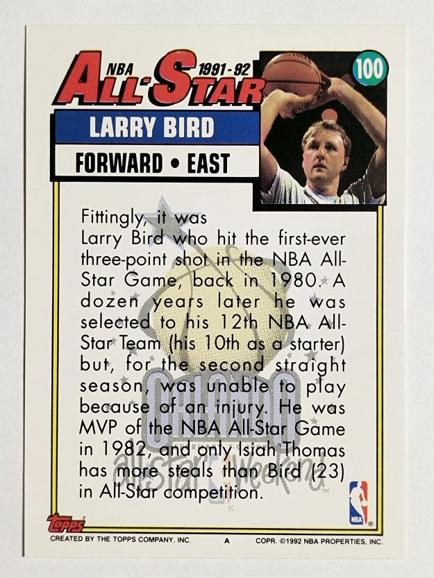 1992-93 Topps #100 Larry Bird AS (NM)