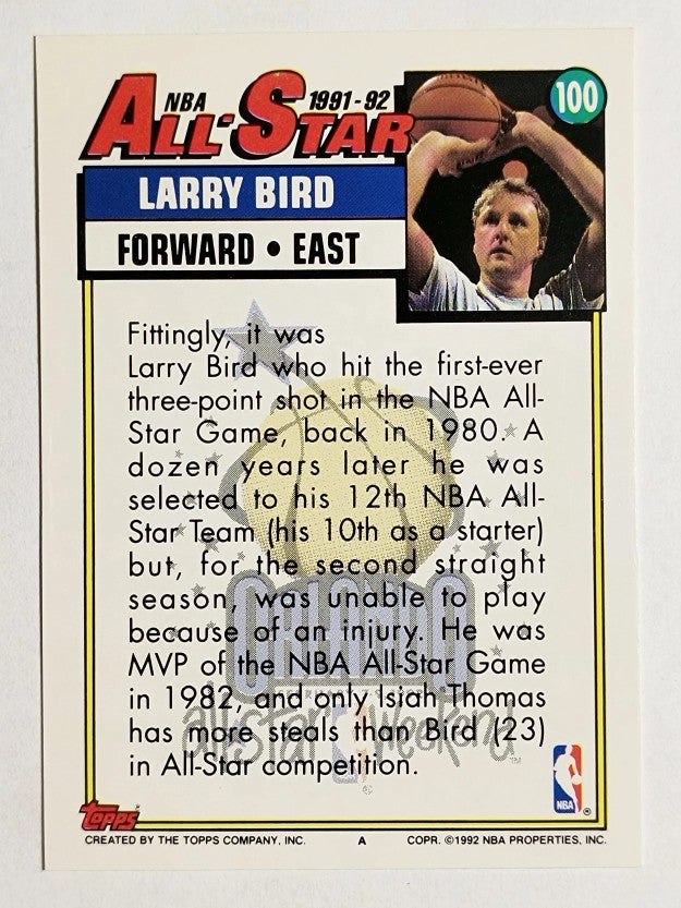 1992-93 Topps #100 Larry Bird AS