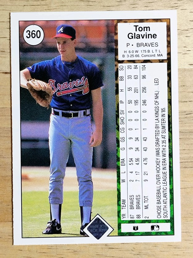 1989 Upper Deck #360 Tom Glavine