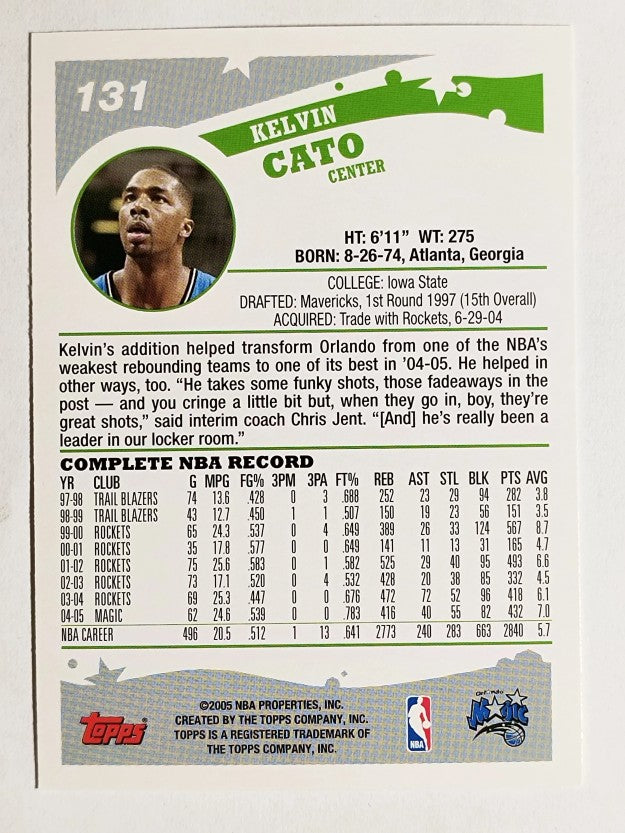 2005-06 Topps #131 Kelvin Cato