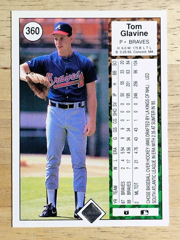 1989 Upper Deck #360 Tom Glavine