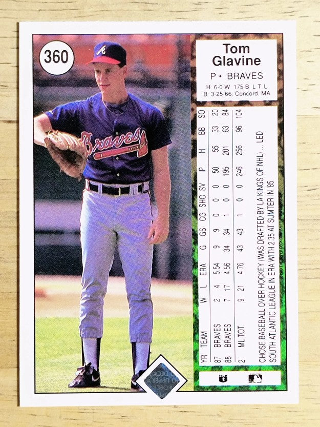 1989 Upper Deck #360 Tom Glavine