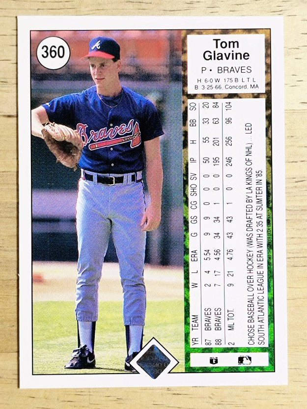 1989 Upper Deck #360 Tom Glavine