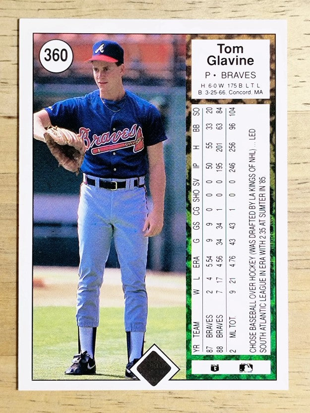 1989 Upper Deck #360 Tom Glavine