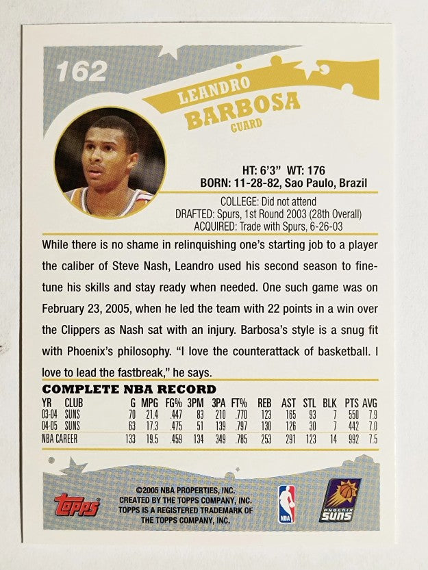 2005-06 Topps #162 Leandro Barbosa