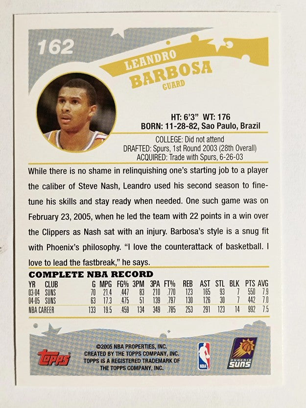 2005-06 Topps #162 Leandro Barbosa