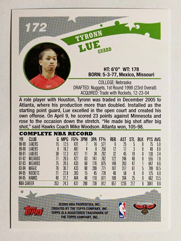 2005-06 Topps #172 Tyronn Lue