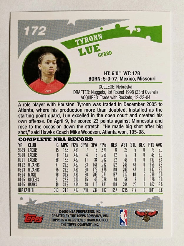 2005-06 Topps #172 Tyronn Lue