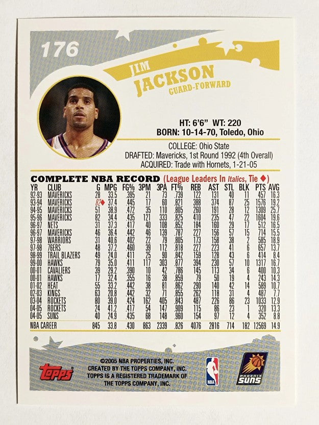 2005-06 Topps #176 Jim Jackson