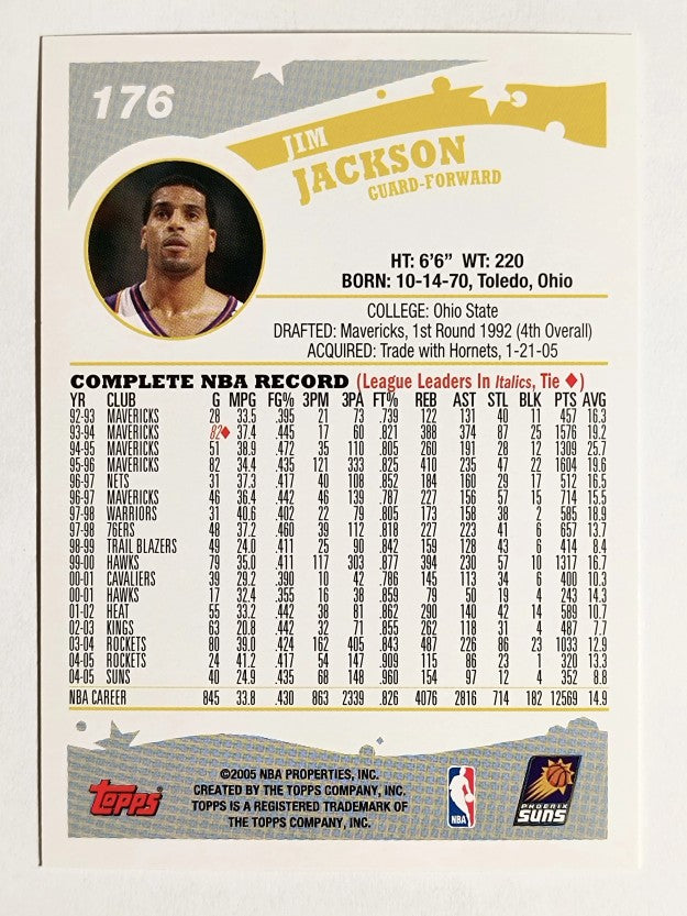 2005-06 Topps #176 Jim Jackson
