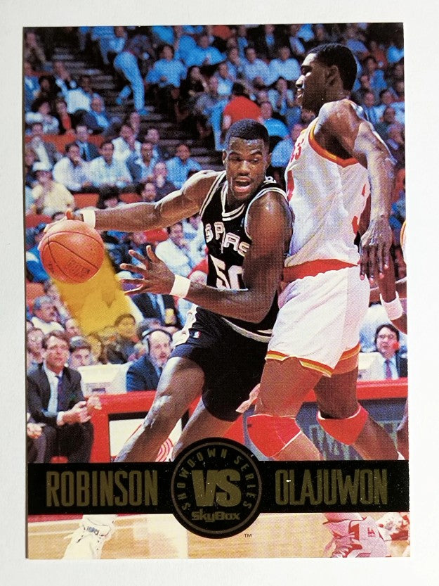 1993-94 SkyBox Premium Showdown Series #SS5 David Robinson/Hakeem Olajuwon