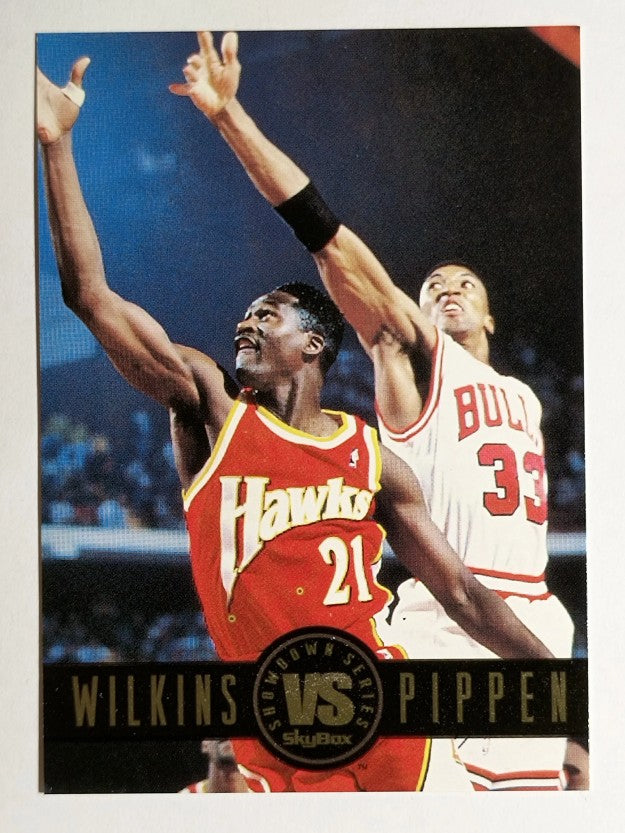 1993-94 SkyBox Premium Showdown Series #SS9 Dominique Wilkins/Scottie Pippen