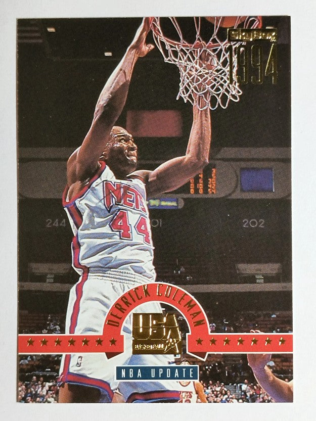 1994 SkyBox USA Gold #40 Derrick Coleman/NBA Update