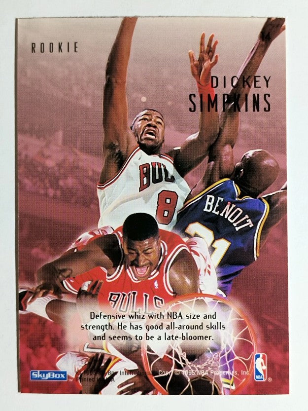 1994-95 Emotion #14 Dickey Simpkins RC