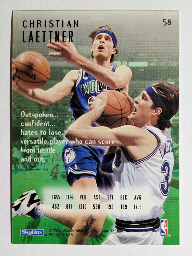 1994-95 Emotion #58 Christian Laettner