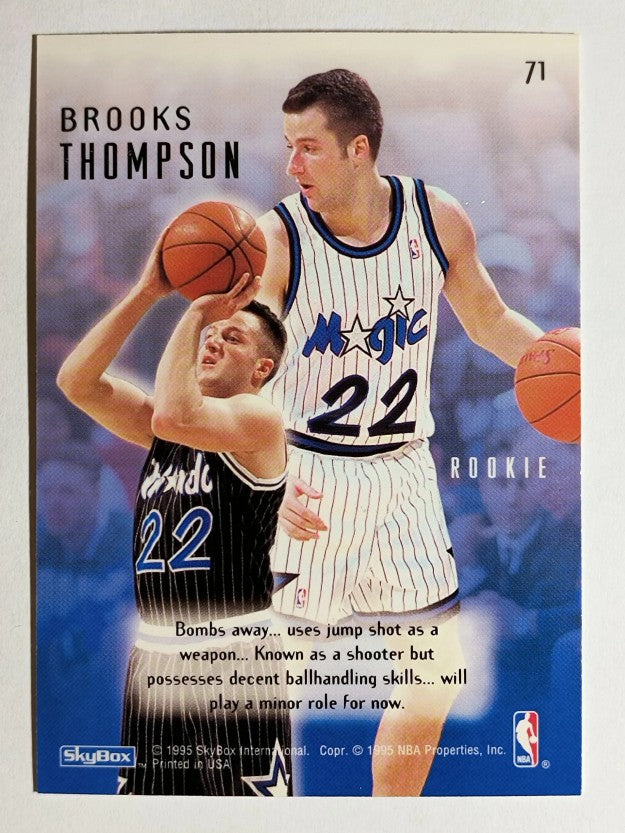 1994-95 Emotion #71 Brooks Thompson RC