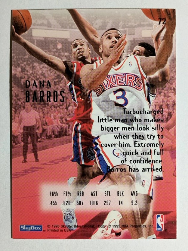 1994-95 Emotion #72 Dana Barros