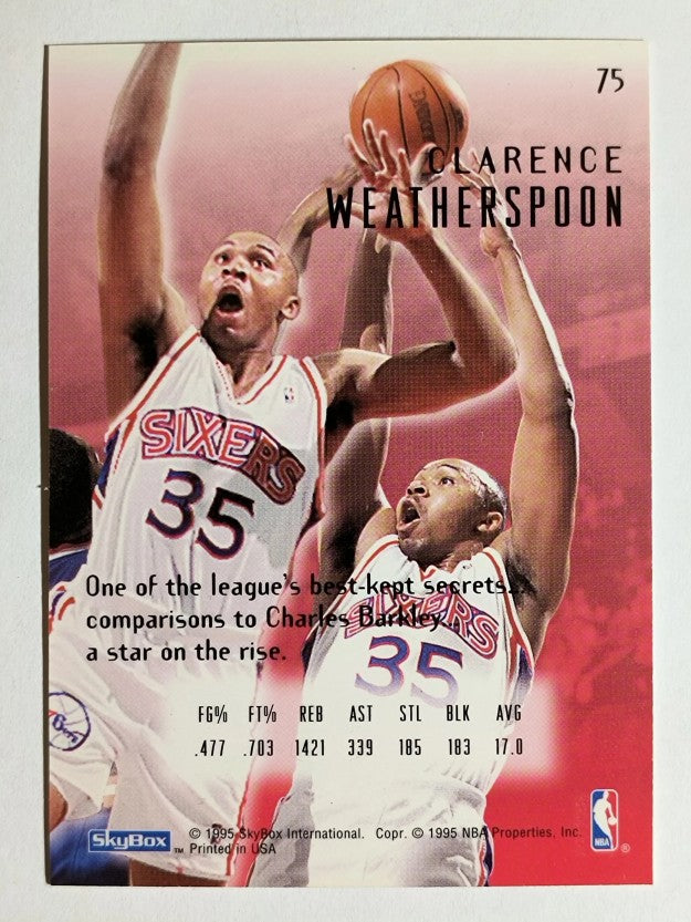 1994-95 Emotion #75 Clarence Weatherspoon