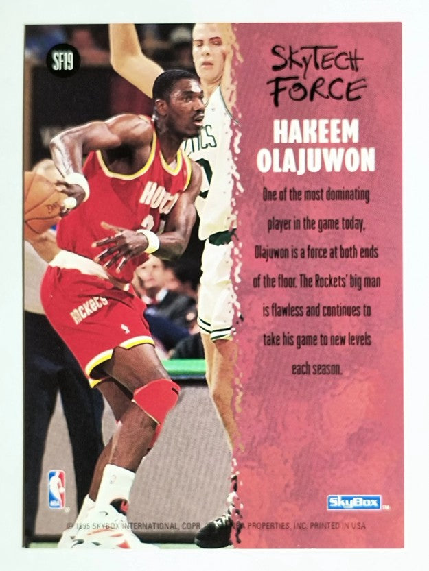 1994-95 SkyBox Premium SkyTech Force #SF19 Hakeem Olajuwon