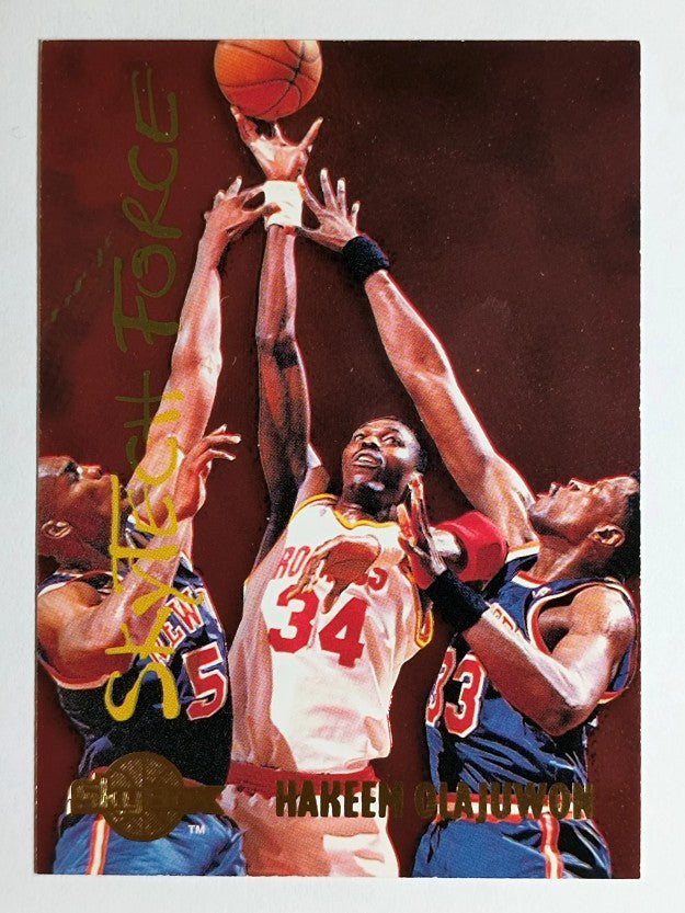 1994-95 SkyBox Premium SkyTech Force #SF19 Hakeem Olajuwon