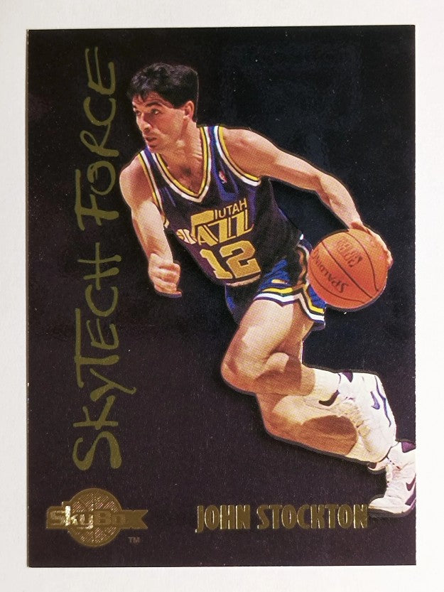 1994-95 SkyBox Premium SkyTech Force #SF29 John Stockton