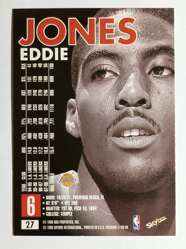 1998-99 SkyBox Premium #27 Eddie Jones