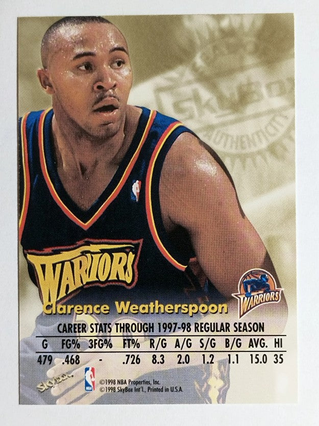 1998-99 SkyBox Premium Autographics #131 Clarence Weatherspoon